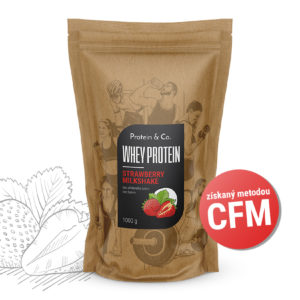 Protein&Co. WHEY PROTEIN 80 1000 g Příchuť 1: Strawberry milkshake