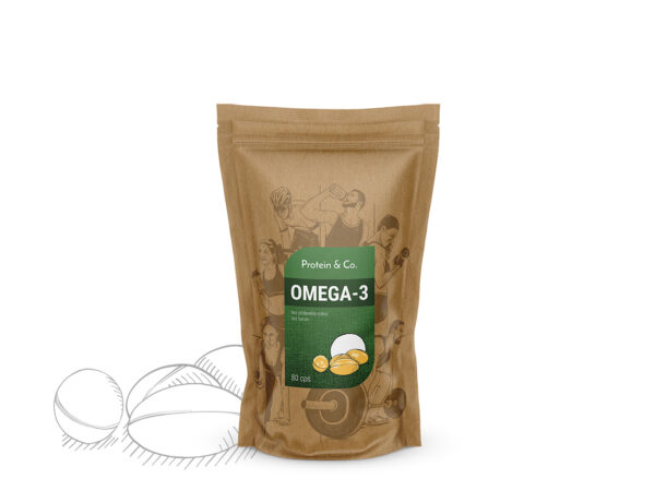 Protein&Co. Omega-3 mastné kyseliny 80 kapslí