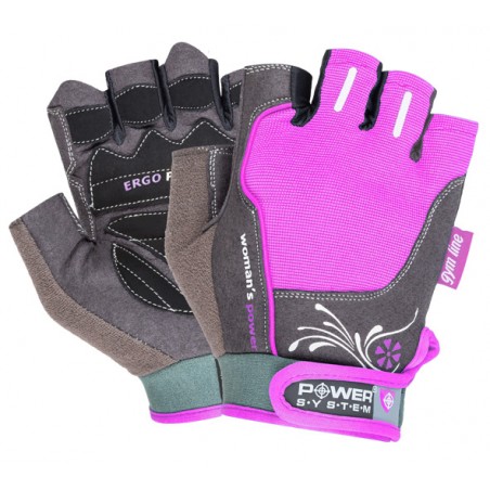 Fitness rukavice WOMANS POWER (POWER SYSTEM) Barva: Černá