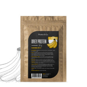Protein&Co. CFM WHEY PROTEIN 80 - 30 g Vyber si z těchto lahodných příchutí: Banana split