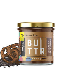 Protein & Co. COFFEE TIME Čokoládový preclík s mákem - oříškový krém s kávou 330 g