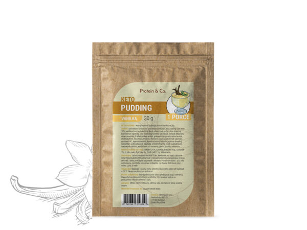 Protein & Co. Keto proteinový pudding – 1 porce 30 g Vyber si z těchto lahodných příchutí: Vanilka