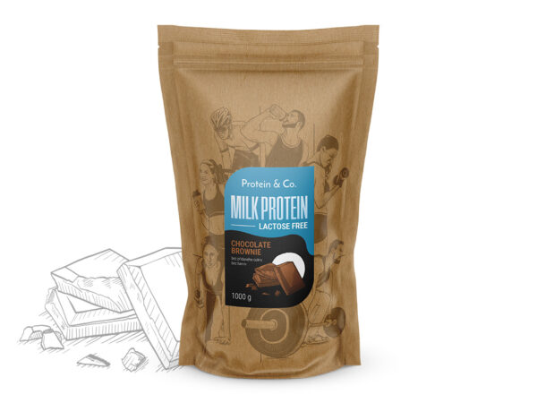 Protein & Co. MILK PROTEIN – bezlaktózový protein 1 kg Vyber si z těchto lahodných příchutí: Chocolate brownie