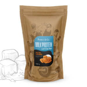 Protein & Co. MILK PROTEIN – bezlaktózový protein 1 kg Vyber si z těchto lahodných příchutí: Salted caramel