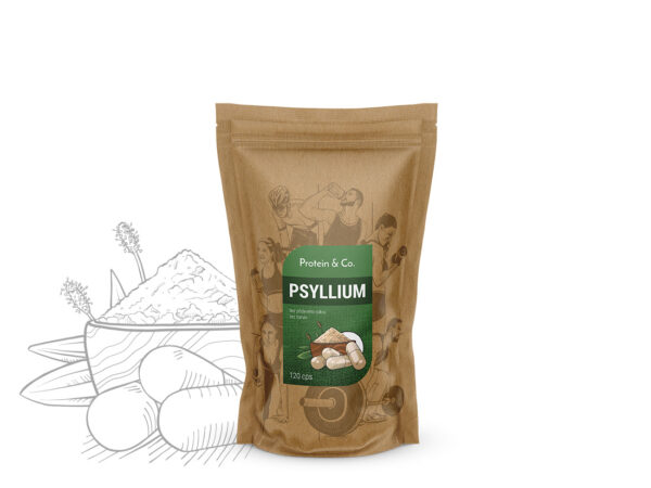Protein & Co. Psyllium - 120 kapslí