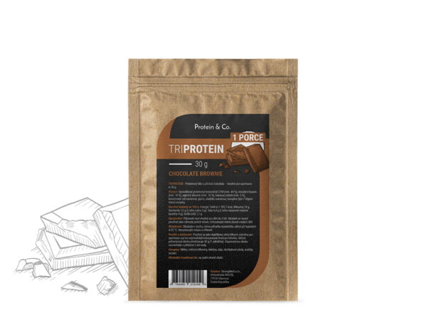 Protein & Co. Triprotein – 1 porce 30 g Vyber si z těchto lahodných příchutí: Chocolate brownie