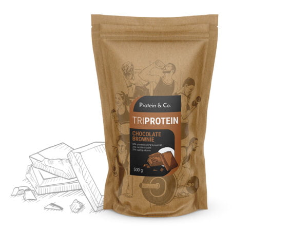 Protein&Co. TriBlend – protein MIX 1 kg Vyber si z těchto lahodných příchutí: Chocolate brownie