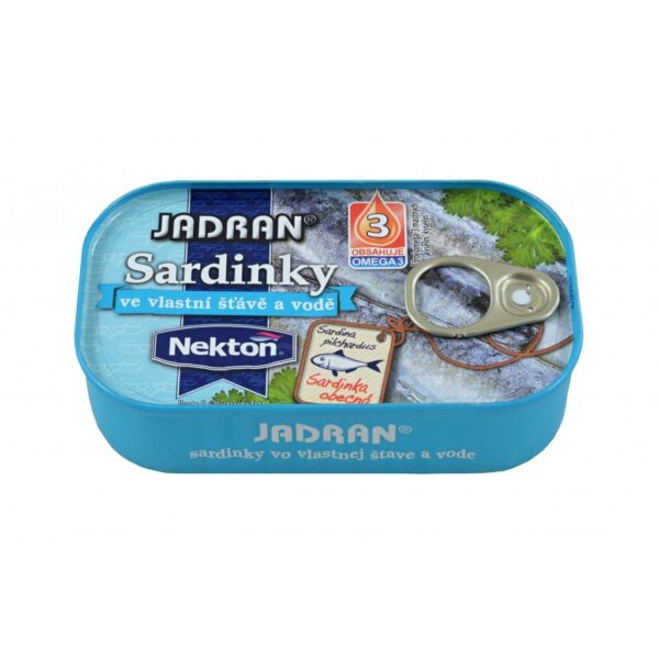 Nekton Sardinky ve vlastní šťávě JADRAN 125 g