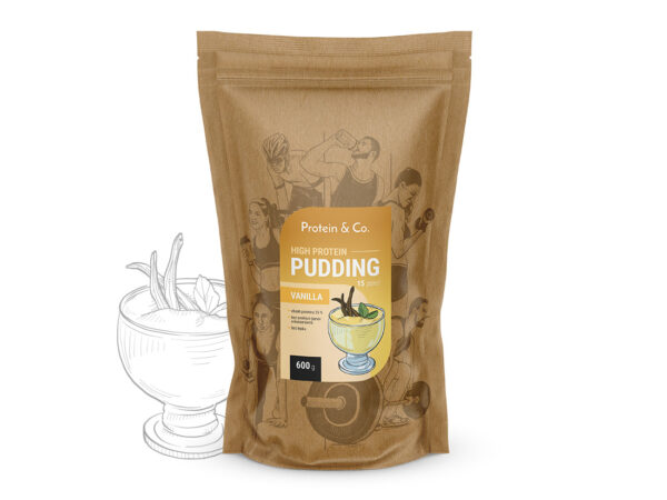 Protein & Co. High protein pudding 600 g Vyber si z těchto lahodných příchutí: Vanilla