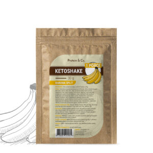 Protein & Co. Ketoshake  – 1 porce 30 g Vyber si z těchto lahodných příchutí: Banana split