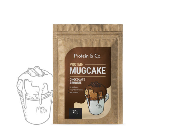 Protein & Co. Protein MugCake 70 g Vyber si z těchto lahodných příchutí: Chocolate brownie