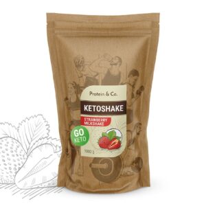 Protein&Co. Ketoshake – proteinový dietní koktejl 1 kg Váha: 1 000 g