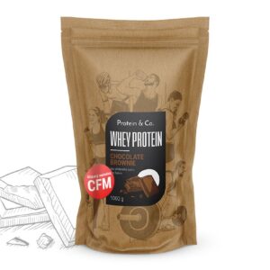 Protein&Co. WHEY PROTEIN 80 1000 g Vyber si z těchto lahodných příchutí: Chocolate brownie
