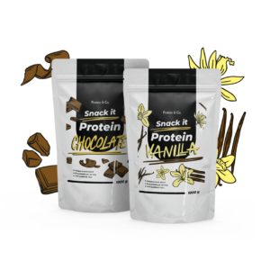 Protein & Co. SNACK IT Protein 1 kg + 1 kg za zvýhodněnou cenu Vyber si z těchto lahodných příchutí: Chocolate