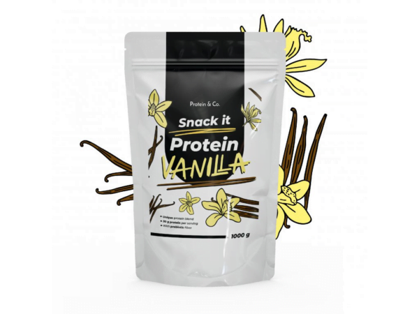 Protein & Co. SNACK IT Protein 1 kg Vyber si z těchto lahodných příchutí: Vanilla