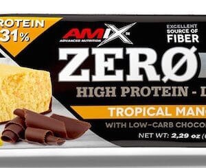 Amix zero hero 31% protein bar 65g - tropical mango
