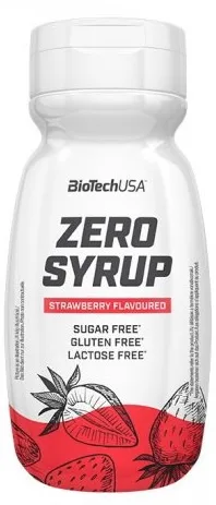 Biotechusa zero syrup 320 ml - jahoda