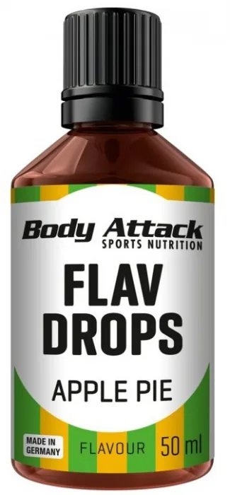 Body attack flav drops 50 ml - jablečný koláč