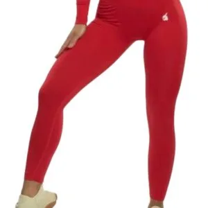 Booty basic active candy red leggings