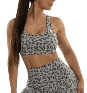 Booty bw leo gray sportovní podprsenka - s