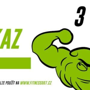 Dárkový poukaz fitness007 3000 kč