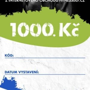 Elektronický dárkový poukaz fitness007 1000 kč pro kluka
