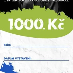 Elektronický dárkový poukaz fitness007 1000 kč pro kluka
