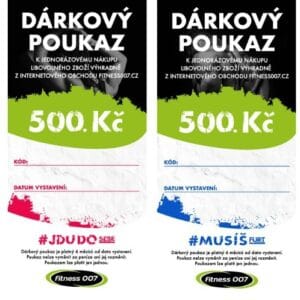Elektronický dárkový poukaz fitness007 500 kč