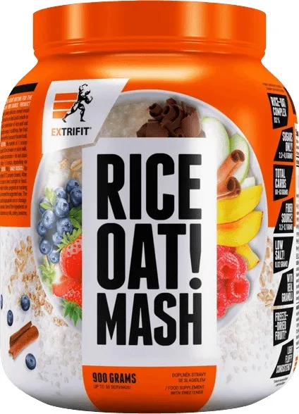 Extrifit rice & oat mash 900 g - malina