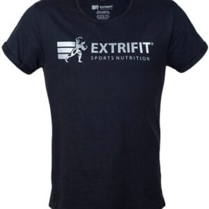 Extrifit tričko černé se stříbrným logem