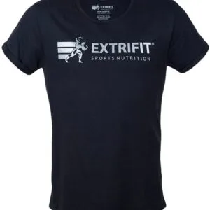 Extrifit tričko černé se stříbrným logem