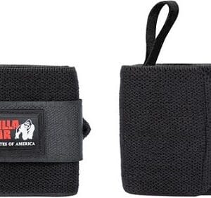 Gorilla wear bandáže na zápěstí basic - černá/červená