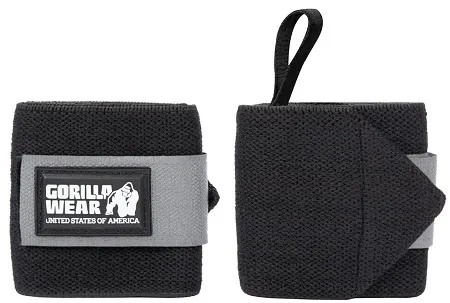 Gorilla wear bandáže na zápěstí basic - černá/šedá