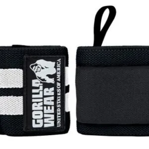 Gorilla wear bandáže na zápěstí pro - černá/bílá