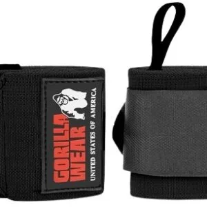 Gorilla wear bandáže na zápěstí pro - šedá/černá