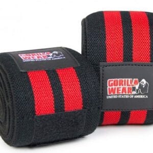 Gorilla wear kolenní bandáže 2 m - černá/červená