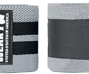 Gorilla wear kolenní bandáže 2 m - šedá/černá