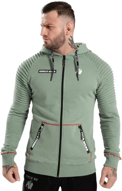 Gorilla wear pánská mikina georgia zelená - m