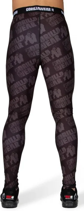 Gorilla wear pánské legíny san jose mens tights black/gray - s
