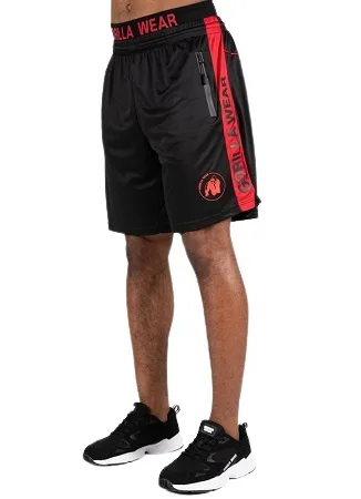 Gorilla wear pánské šortky atlanta černá/červená - xxl/3xl