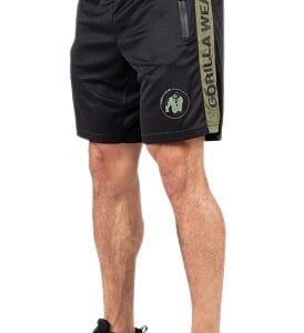 Gorilla wear pánské šortky atlanta černá/zelená - xxl/3xl