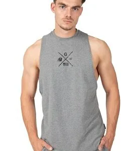 Gorilla wear pánské tílko cisco drop armhole tank top gray/black - s