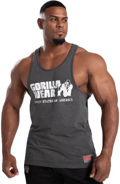 Gorilla wear pánské tílko classic dark gray - xxxl