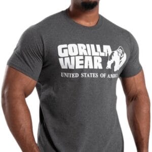 Gorilla wear pánské tričko classic dark gray