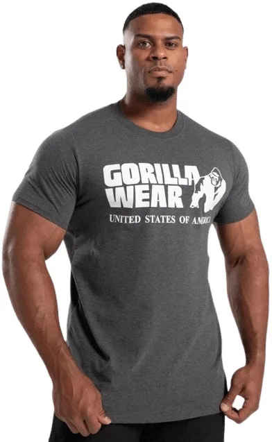 Gorilla wear pánské tričko classic dark gray - s