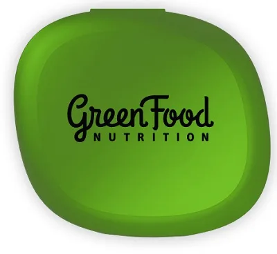 Greenfood pillbox (zásobník na tablety) - zelená