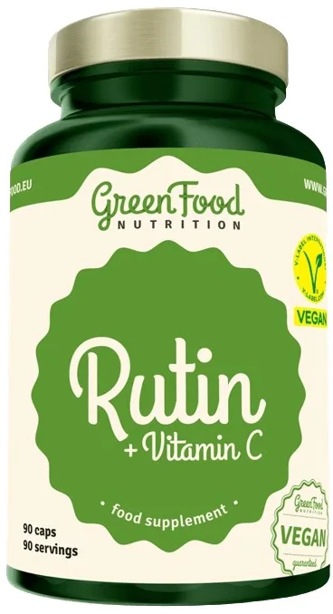 Greenfood rutin + vitamin c 90 kapslí