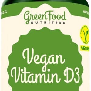 Greenfood vegan vitamin d3 90 kapslí