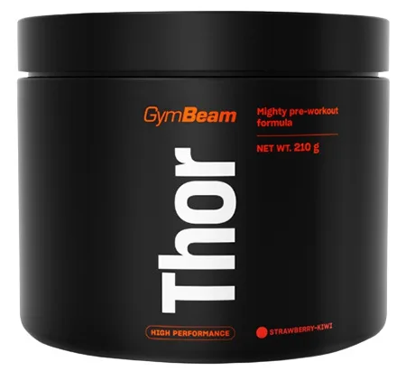 Gymbeam předtréninkový stimulant thor 210 g - jahoda/kiwi