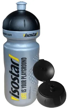 Isostar láhev bidon 650 ml - stříbrná (odklápěcí)